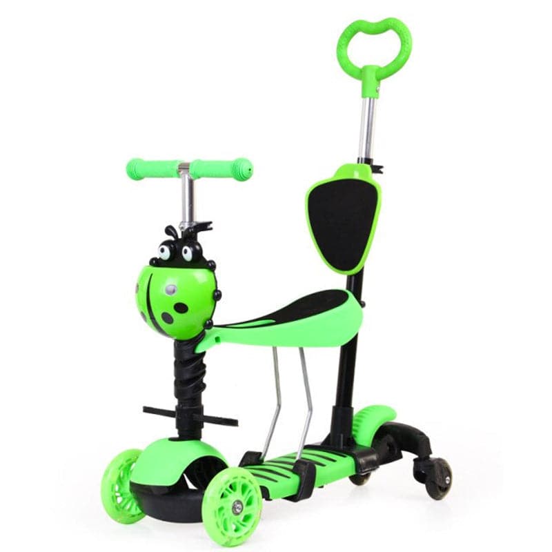 Scooter Para Niños Con Asiento Y Respaldo Con Rueda Con Luces 041108