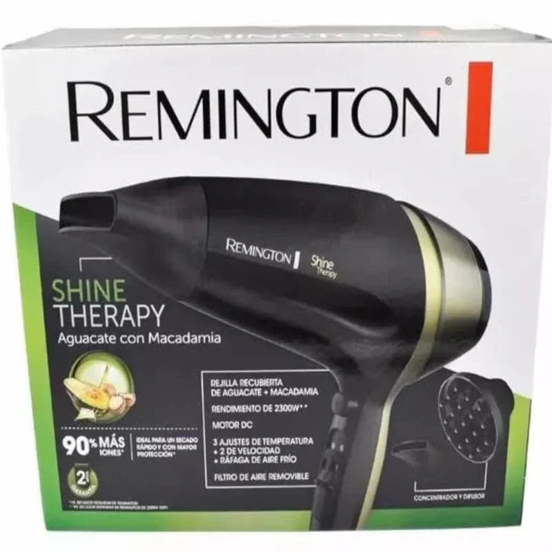 Secador Remington con rejilla recubierta de cerámica con aguacate y macadamia