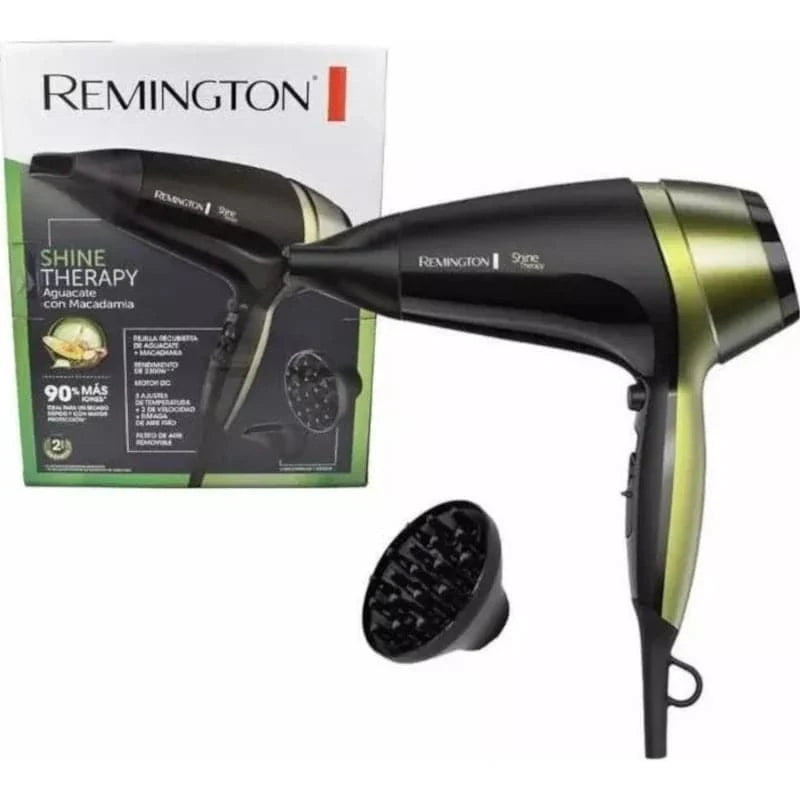 Secador Remington con rejilla recubierta de cerámica con aguacate y macadamia