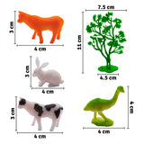 Set Animales Granja X12 Figuras Didácticas Colección Niños GM1911-118