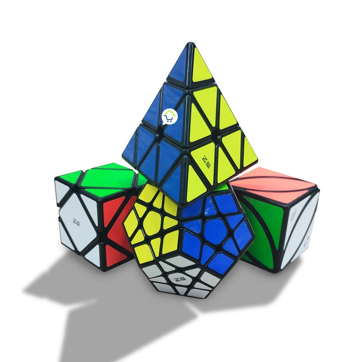 Set x4 Cubo Rubik 3D Puzzle Didáctico Rompecabezas 🧩 EQY527