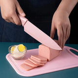 Set 6 Piezas De Cuchillos Acero Inoxidable De Colores