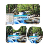 Set De Baño 3 Piezas + Cortina Impermeable