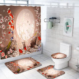 Set De Baño 3 Piezas + Cortina Impermeable