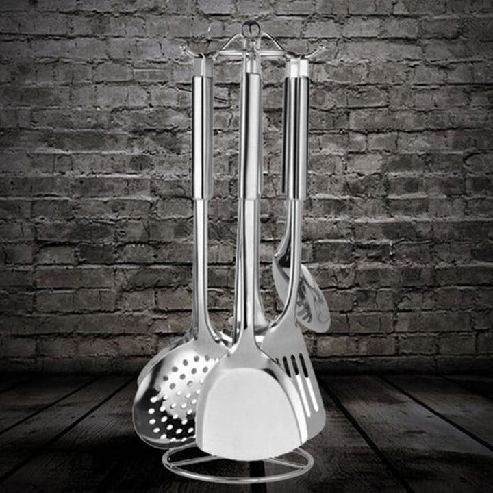 Set De Soporte Con 6 Utensilios De Cocina
