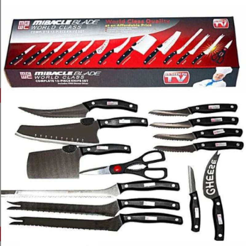 Set de cuchillos 13 piezas Miracle Blade