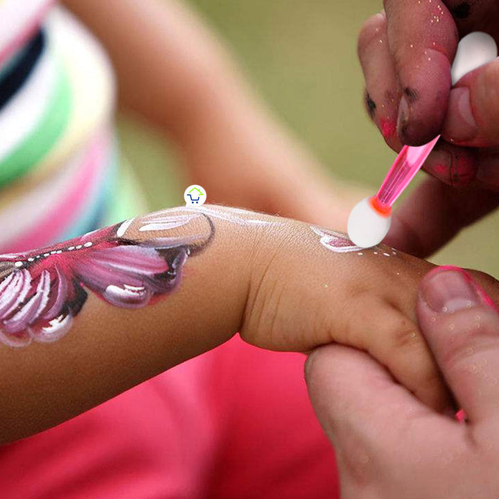 Set X 2 Pinta Caritas 6 Colores Maquillaje Halloween 0771