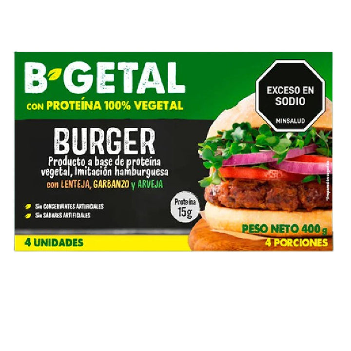 HAMBURGUESA B GETAL 4U 400G PROTEINA