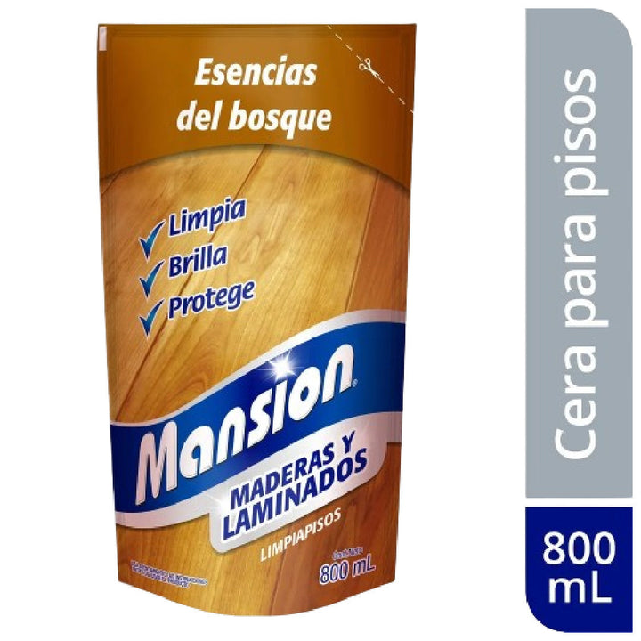 CERA MANSION 800ML LIMPIA PISOS/MADERA
