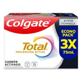 CREMA COLGATE 3U 75ML T/12 CARBON ACTIV
