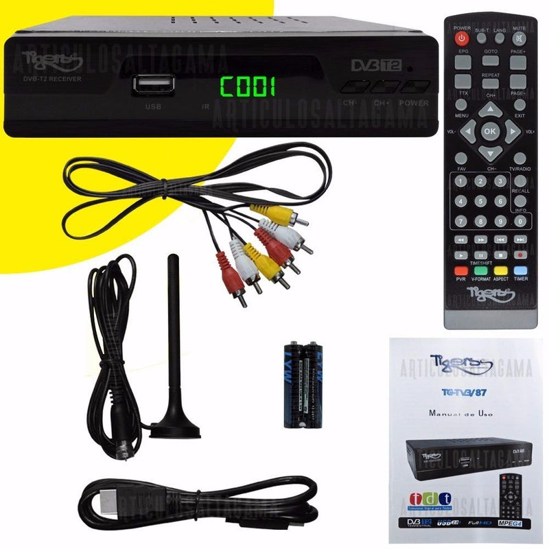 Tdt Decodificador Para Tv Receptor Televisor Codificador