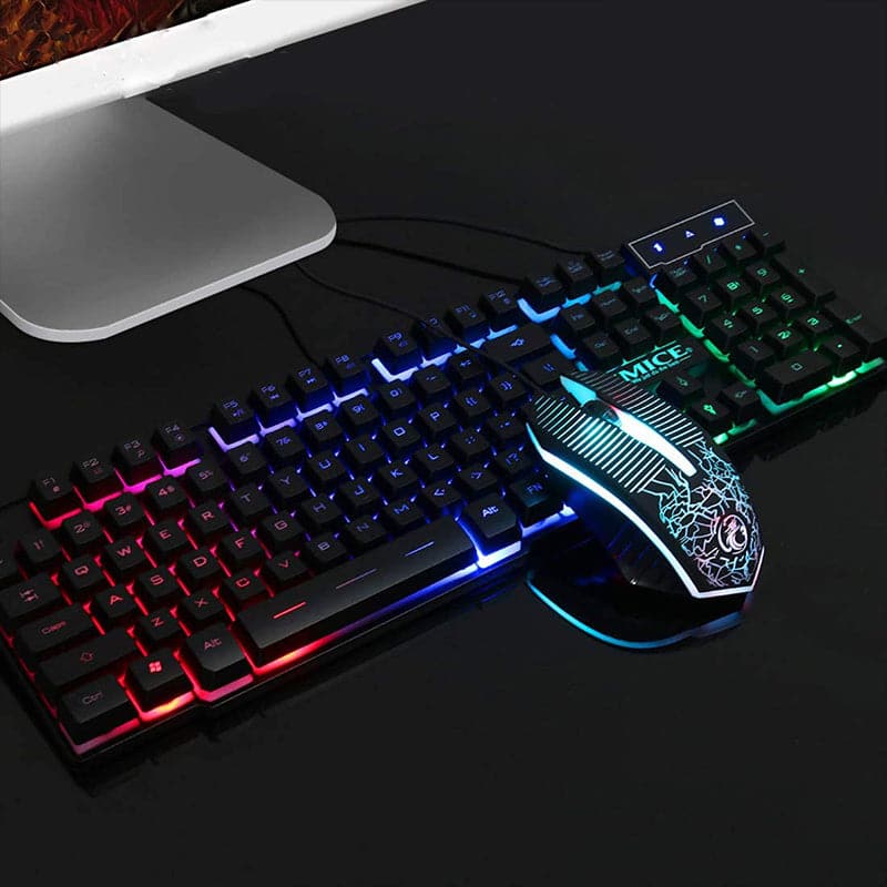 Teclado Y Mouse Gamer Con Luces Led Imice KM680