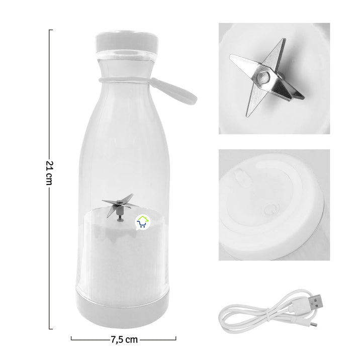 Termo Batidor Eléctrico Personal Recargable Portable DM518