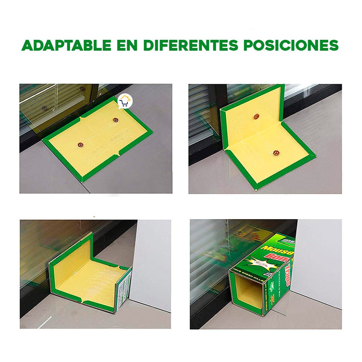 Set x3 Trampas Pegamento Para Ratón Pegante Mata Ratas GR8