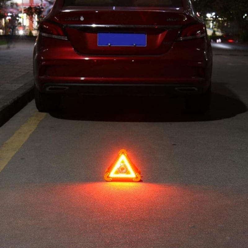 Triángulo De Seguridad Luz Led Solar De Emergencia Para Auto