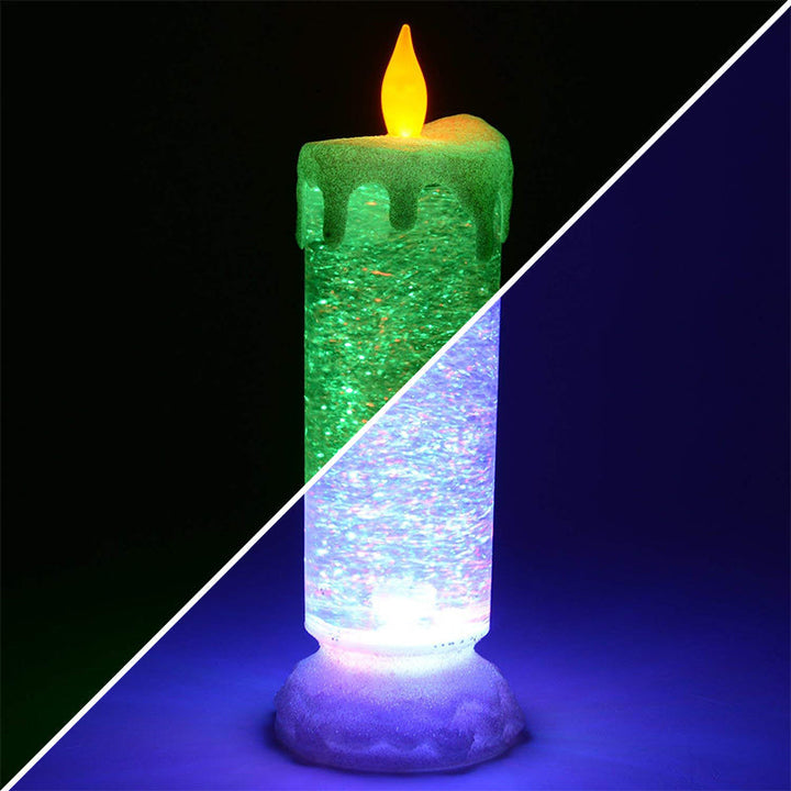 Vela Decoración Navidad Luz Led Cambia De Color S-100