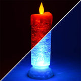 Vela Decoración Navidad Luz Led Cambia De Color S-100