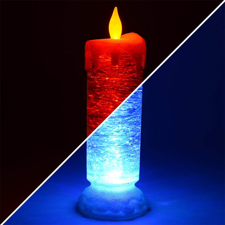 Vela Decoración Navidad Luz Led Cambia De Color S-100