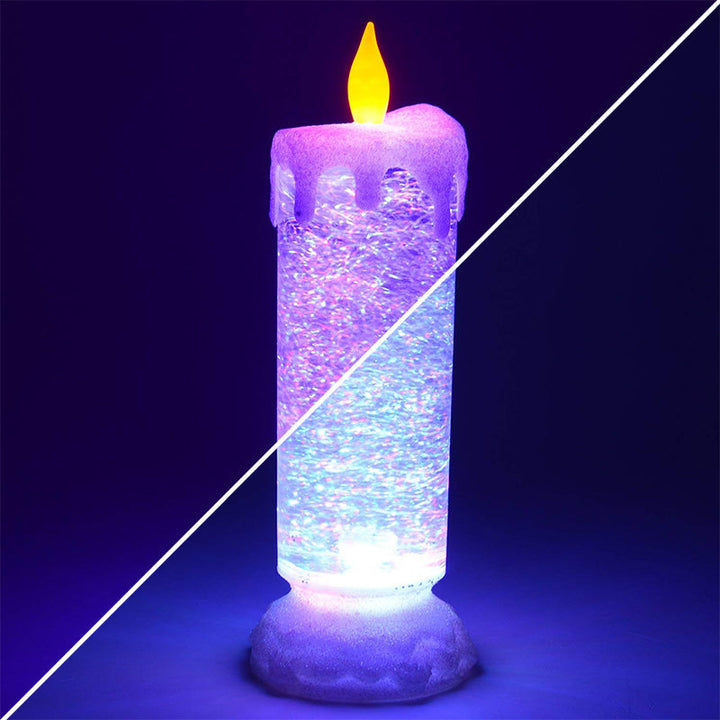 Vela Decoración Navidad Luz Led Cambia De Color S-100
