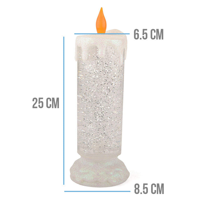 Vela Decoración Navidad Luz Led Cambia De Color S-100