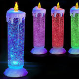 Vela Decoración Navidad Luz Led Cambia De Color S-100