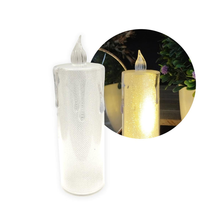 Vela Led  Efecto Cristal Decoración Hogar EFC1