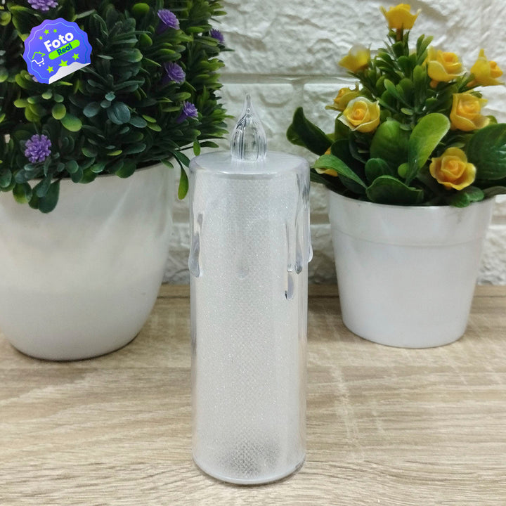 Vela Led  Efecto Cristal Decoración Hogar EFC1