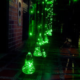 Cortina Micro LED 12 Tiras Estilo Campana 3 x 2 m 312 Luces Verde 1620V