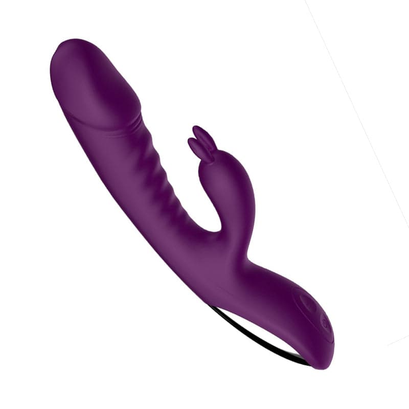 Vibrador Femenino Recargable Con Estimulador De Clítoris