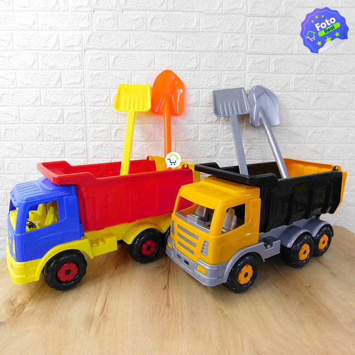 Volqueta Juguete Montable Camión Grande Volco Construcción Con Palas PF966