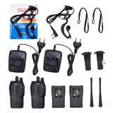 Walkie Talkies Recargables 16 Canales Base Radio Teléfono BF-777S