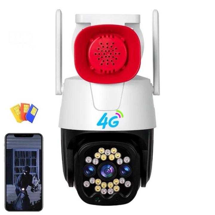 Camara Exterior Con Sirena 360° Con Sim YW26