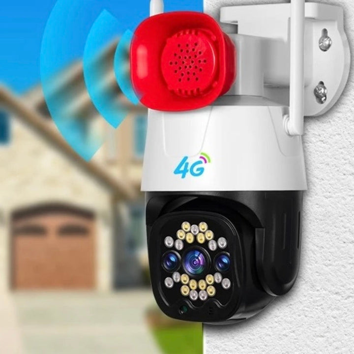 Camara Exterior Con Sirena 360° Con Sim YW26