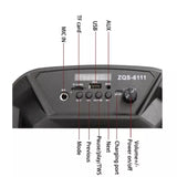 Parlante ZQS Recargable Con Micrófono ZQS-6111
