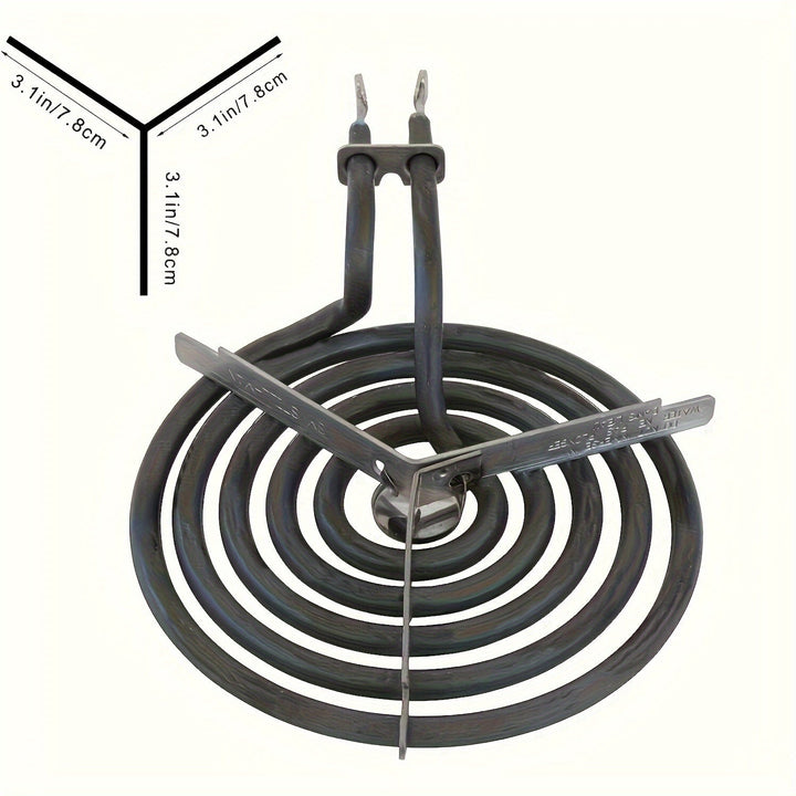 Elemento de Calor de Reemplazo para Estufa de Bobina Única Metálica Duradera con Diseño Circular y Patas Cruzadas, Distribución Eficiente del Calor para Cocinas Domésticas, Accesorios de Estufa, Construcción Robusta