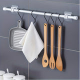 Clip de Fijación para Barra de Cortina sin Taladrar para Cortinas de Ventana, Cortinas de Baño, Toallas, Cortinas de Puerta y Estantes de Almacenamiento, Ganchos de Utilidad