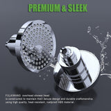 Un filtro de alta gama de 6 pulgadas con parte superior de pulverización de ducha con 15-20 capas de elemento de filtro de eliminación de cloro Desmontable impulsor de ducha Adecuado para artefacto de baño para bebés