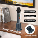 Microfono de Karaoke sin varillas, Micrófono Portátil para Fiestas en Casa, Regalo para Adultos con Soporte y Adaptador de 3.5mm Incluido