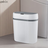 Bolsa de basura automática con tapa inalámbrica, duradera, alimentada por batería, a prueba de olores, ideal para el hogar, la cocina y el baño - Diseño moderno para interiores, bolsa de basura para baño