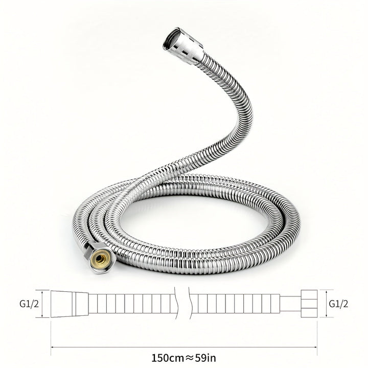 Nuevo Llave de Parada de Agua Plateada de Cinco Velocidades: Cabezal de Ducha con Filtro Presurizado, Calentador de Agua de Ducha, Agua Purificada para el Hogar, Set de Belleza de Descloración, Estilo Clásico