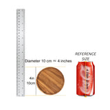 Plato De Madera De Acacia, Bandeja Redonda De Madera Para Servir Aperitivos, Frutas, Postres, Vajilla Rústica, Accesorios De Cocina Y Comedor, Decoración De Mesa