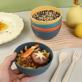 Juego de 4/8 tazones de plástico, apilables y fáciles de guardar, reutilizables, aptos para lavavajillas, ideales para postres, ensaladas, yogur, sopas, reuniones familiares, campamentos y suministros de cocina