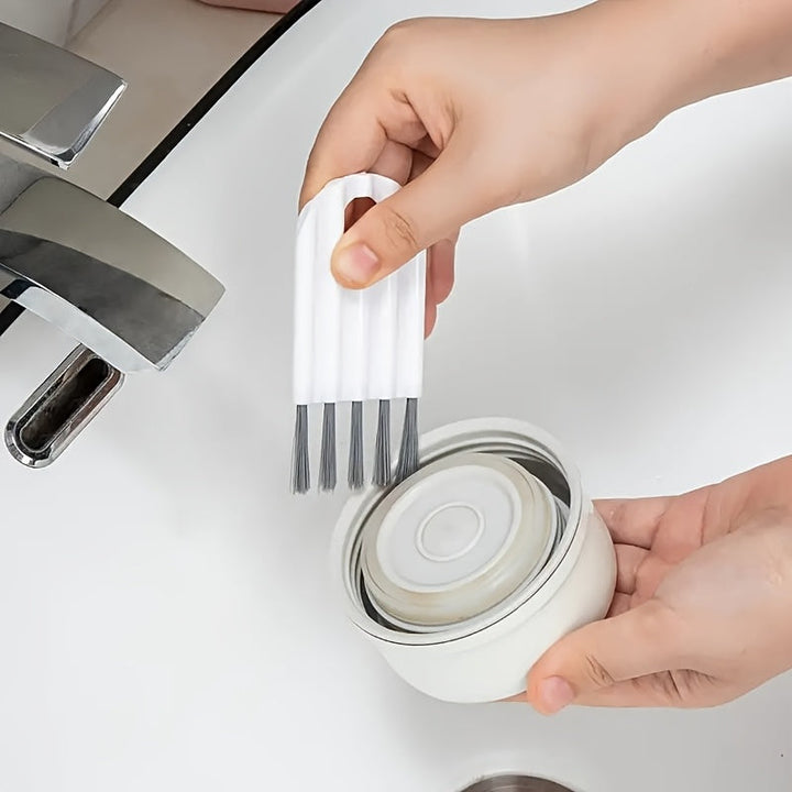 Kit de limpieza multifuncional para computadora, 1 pieza: cepillo suave limpiador de teclado, removedor de polvo en esquinas y limpiador de teclas, material plástico, modo sin energía, sin batería, para mantenimiento de teclado y computadora