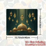 1 Pieza de Película Protectora para Horno/Stove/Secadora - Palacio Dorado Serenidad con Arquitectura Islámica en Azul Oscuro y Oro, Cubierta Antirrayas para Electrodomésticos de Cocina, Lavadoras, Estufas - Fácil Instalación, Escudo Elegante para Hogar,