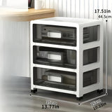 Armario de Almacenamiento de Plástico Resistente y Versátil - Impermeable, Libre de Formaldehído, Organizador Transparente para Suministros de Oficina y Esenciales de Noche, Requiere Montaje Fácil