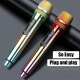 1pc Set de micrófono inalámbrico profesional, sistema de karaoke de doble canal, receptor recargable por USB, conector de 6,35 mm, batería de litio de 1500 mAh, tensión máxima de 36 V, para discursos, bodas, iglesia, sistema de sonido