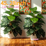 1pc Bambú Artificial de Hoja Verde Extra Larga - Decoración para Interior/Exterior de Fácil Mantenimiento, Ideal para Hogar, Oficina o Jardín - Planta Falsa de Plástico Duradera, Regalo Perfecto para Inauguraciones o Navidad, Estructura Resistente, Esenc