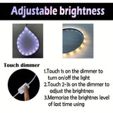 Tira de luces LED regulable para máquina de coser, 29.87 cm, luz flexible con USB y regulador táctil, para iluminación bajo gabinete, manualidades y celebraciones, montaje adhesivo, acabado metálico, pantalla de resina - 1 unidad