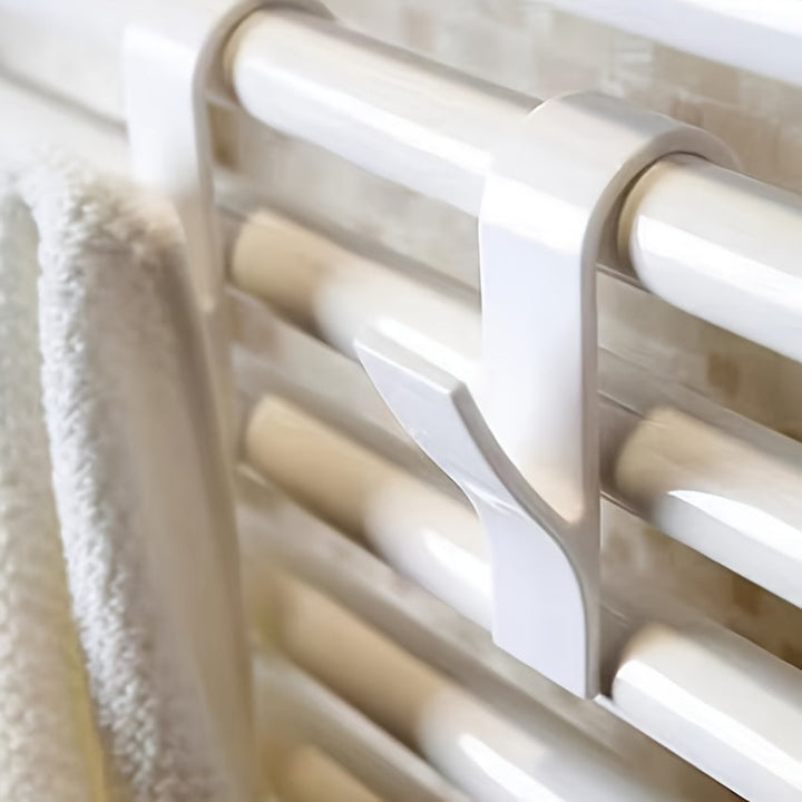 Ganchos de utilidad para radiador montados en la pared - Estilo contemporáneo, Fácil instalación, Material resistente, Paquete de 1