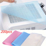 200 piezas de filtros de colector de polvo para arte de uñas profesionales - Hojas de absorción de polvo para máquina de manicura hipoalergénicas, fáciles de usar y limpiar, no requiere energía, ideales para accesorios de salón y estudio de manicura en c